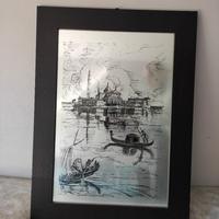 Quadro in lamina di ferro aut. Minaya