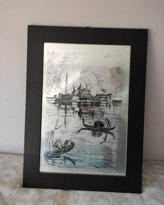 Quadro in lamina di ferro aut. Minaya