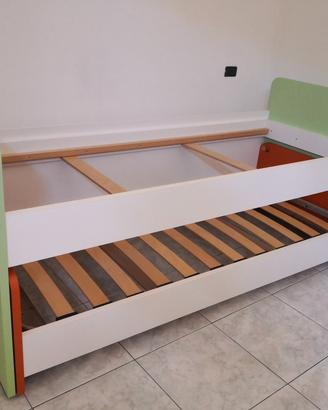 letto a ponte con 2° letto scorrevole 
