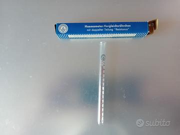SANITARIA VINTAGE PROVETTA VETRO EMOMETRICA NUOVO