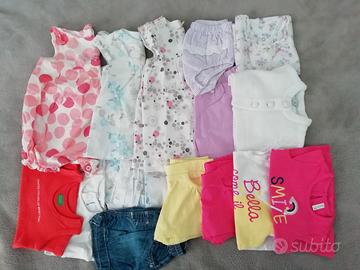 Lotto abbigliamento neonata 1-3 mesi
