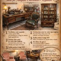 mobili e oggettistica antiquariato In blocco