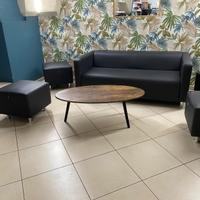 3 divani 6pouf e 1 tavolini