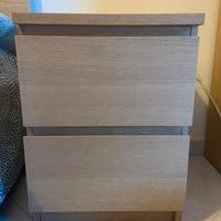 comodino 2 cassetti mod malm Ikea