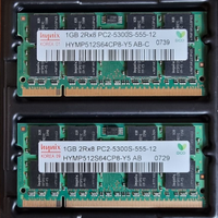 2 GB (1 gb + 1gb) RAM PC portatile SODIMM Hynix