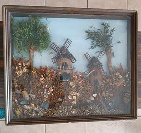 Quadro con fiori secchi