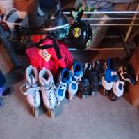 Caschi e pattini a rotelle