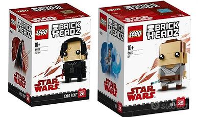 LEGO 41602 + 41603 - BRICKHEADZ - Rey + Kylo Ren -