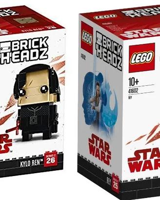 LEGO 41602 + 41603 - BRICKHEADZ - Rey + Kylo Ren -