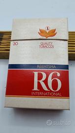 R6 1 pacchetto vuoto sigarette 1984-5.No scritte 