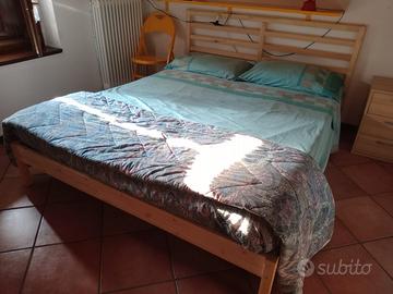 Letto ikea TARVA + materasso MEMOREX