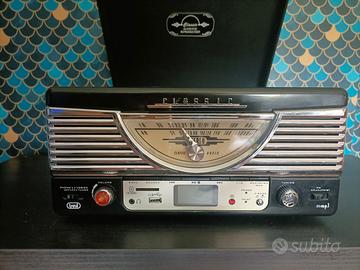 Giradischi Stereo Trevi nero vintage