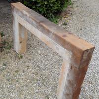 Trave in legno per camino