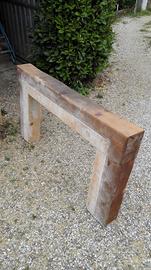 Trave in legno per camino