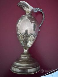 Brocca metallo argentato