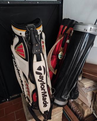 sacche con mazze da golf