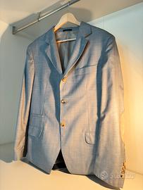 Brunello Cucinelli blazer cashmere/seta con toppe