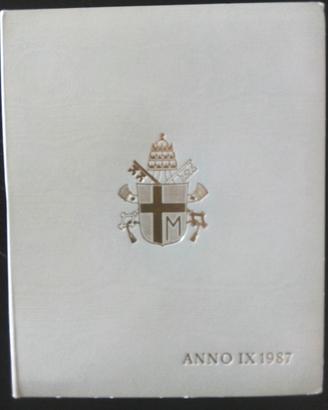Set monete Vaticano 1987 anno IX G. Paolo II 