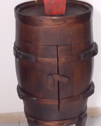 Mobile Bar Artigianale  a Botte  Legno Massello Fa