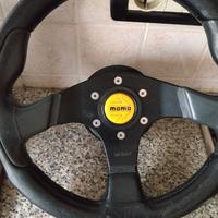 Volante in pelle Momo corse vintage