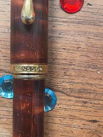 stilografica Ronson lacca pennino antico Stilor