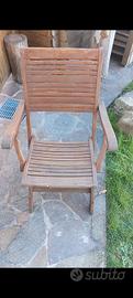 sedia pieghevole da esterno 