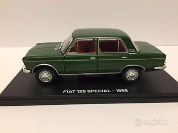 Modello auto fiat 125 special verde no burago