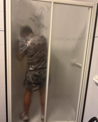 Porta doccia scorrevole in vetro