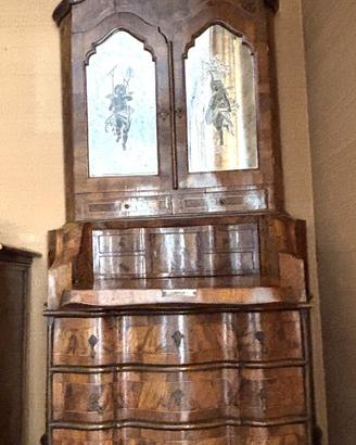 secretaire trumeau in stile veneziano Luigi XV