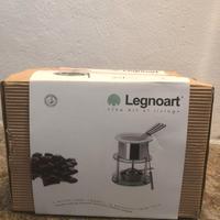 Set fonduta cioccolato in vetro - Legnoart MF-10