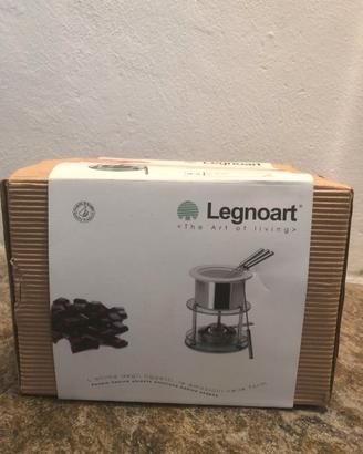 Set fonduta cioccolato in vetro - Legnoart MF-10