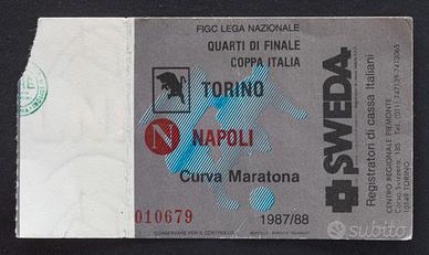 Biglietto Torino Napoli - Coppa Italia '87 '88