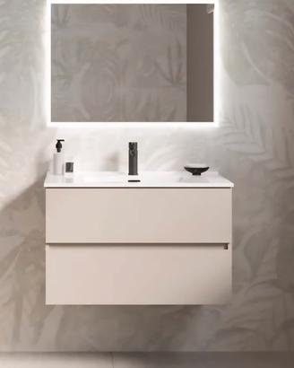 mobile bagno con lavabo e specchio 