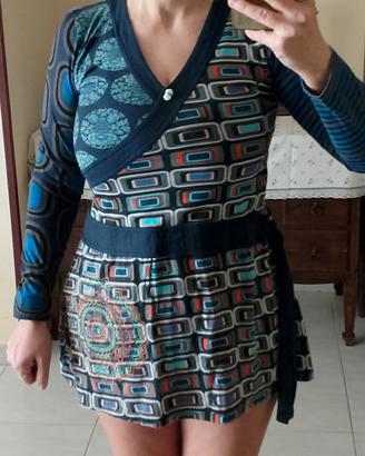 Abito boho Anatopic taglia M fantasia geometrica 