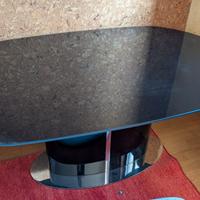 Tavolo Calligaris Odyssey in vetro nero