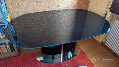 Tavolo Calligaris Odyssey in vetro nero