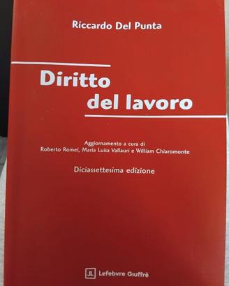 Diritto del lavoro " Riccardo del Punta "