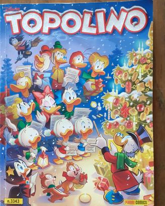 Topolino n3343 e 3344 glitterati Natale 2019