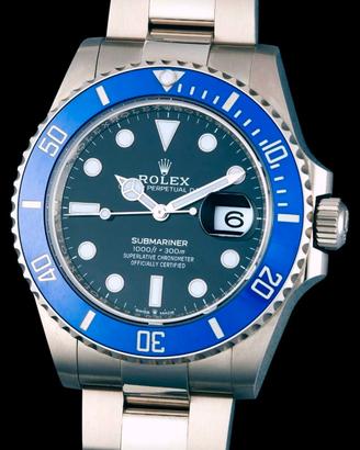 Rolex Sub oro bianco ghiera blu 41mm 126619LB 2021