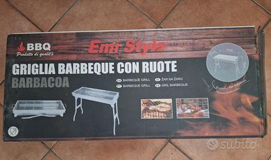 🔥 Griglia Barbecue con Ruote Emi Style - NUOVA