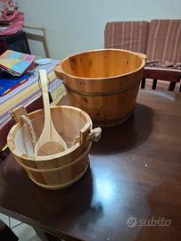 catino per pediluvio  piu sauna