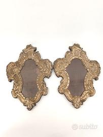 Coppia Ventoline 700 Bronzo Argentato Sbalzato