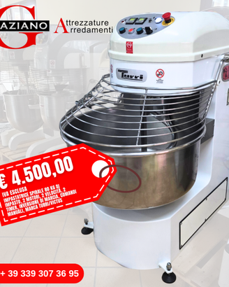 IMPASTATRICE 80 KG 2 motori con inversione TURRI