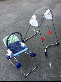 Altalena Dondolo elettrico+sdraietta  Fisher price