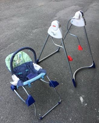 Altalena Dondolo elettrico+sdraietta  Fisher price