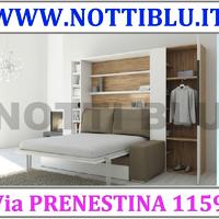 Letto a Scomparsa 2p francese con armadiatura