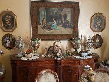 Maestro Antonio Borsari Arazzo/oleografia su tela