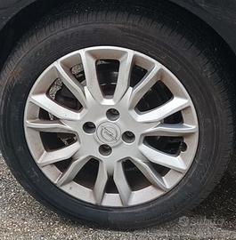 4 cerchi in lega misura 16, originali opel