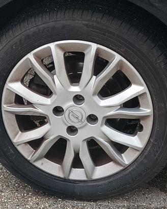 4 cerchi in lega misura 16, originali opel