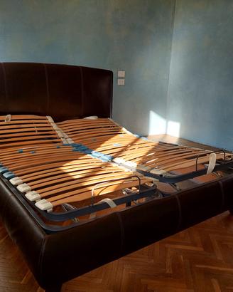 Letto matrimoniale pelle